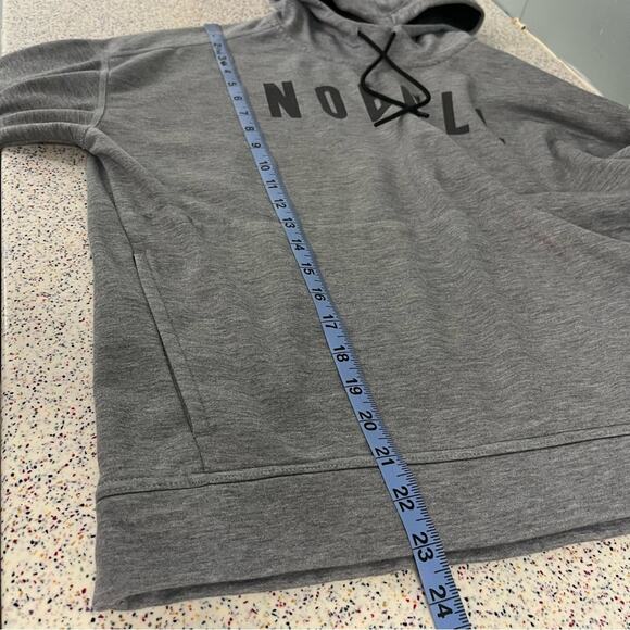 NOBULL Women’s Light Gray Hooded Sweatshirt Activewear Size M - Picture 6 of 6
